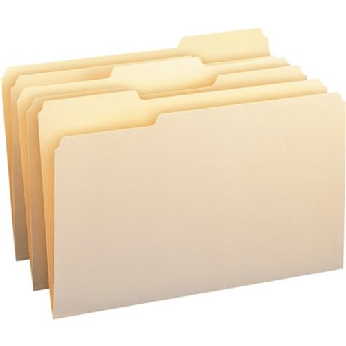 Smead 100% Recycled File Folders 1/3 in. Cut 1-Ply Top Tab Legal, Manila (100-Box) Smead 100% Recycled File Folders 1/3 in. Cut 1-Ply Top Tab Legal, Manila (100-Box)