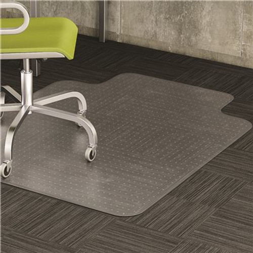 LORELL LORELL CHAIRMAT, LOW PILE, STANDARD LIP, CLEAR, 36X48 IN. LORELL LORELL CHAIRMAT, LOW PILE, STANDARD LIP, CLEAR, 36X48 IN.