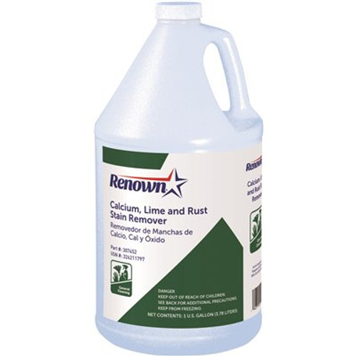 Renown Calcium, Lime and Rust Stain Remover, 1 Gal. (4 Per Case) Renown Calcium, Lime and Rust Stain Remover, 1 Gal. (4 Per Case)