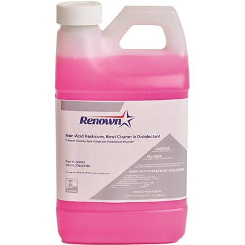 Renown Non-Acid Restroom and Bowl Cleaner and Disinfectant 64 oz. (4 Per Case) Renown Non-Acid Restroom and Bowl Cleaner and Disinfectant 64 oz. (4 Per Case)