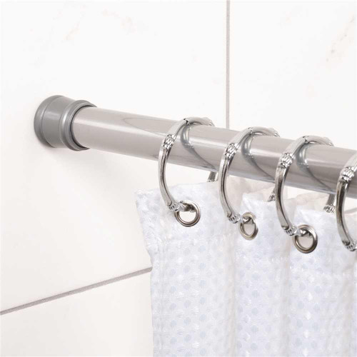 Zenna Home 86" Chrome Adjustable Tension Shower And Utility Rod Zenna Home 86" Chrome Adjustable Tension Shower And Utility Rod