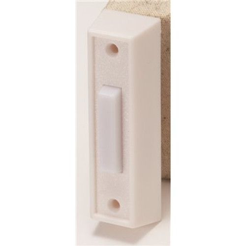 Newhouse Hardware Lighted Door Chime Button - White Newhouse Hardware Lighted Door Chime Button - White