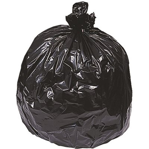 Berry Plastics 96 Gal. 2 mil 52 in. x 75 in. Black Low-Density Trash Bags (10-Roll, 5-Rolls/Case)