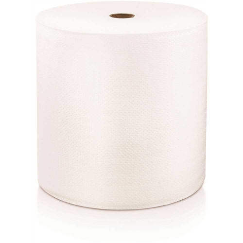 LOCOR 1-Ply Premium White Hard Wound Roll Towels (6-Rolls)