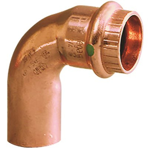 Viega ProPress 1-1/2 in. Press x 1-1/2 in. FTG Copper 90-Degree Street Elbow Viega ProPress 1-1/2 in. Press x 1-1/2 in. FTG Copper 90-Degree Street Elbow