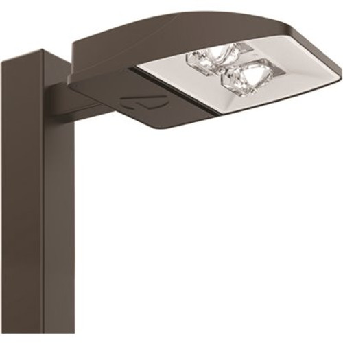 Lithonia Lighting Contractor Select 400- Watt Equivalent Integrated LED Dark Bronze Weather Resistant Area Light, 4000K