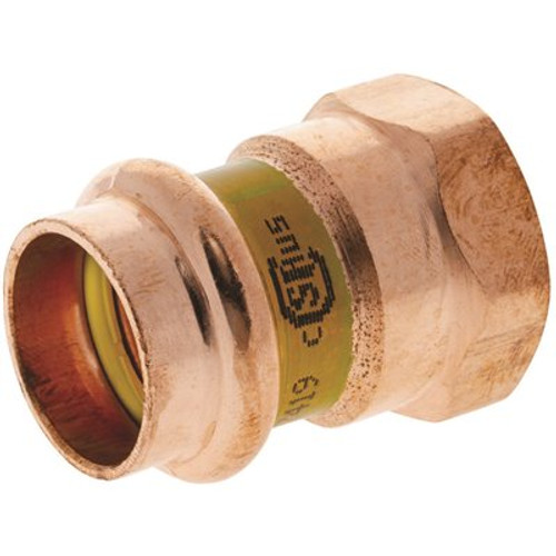 NIBCO 3/4 in. Wrot Copper Press x FPT Adapter Fitting NIBCO 3/4 in. Wrot Copper Press x FPT Adapter Fitting