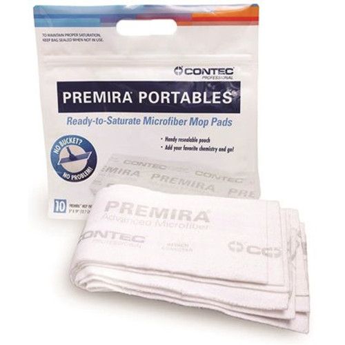 Contec Premira Portables Saturate-On-demand Microfiber Mop Pads 5x19 Case Of 28 Contec Premira Portables Saturate-On-demand Microfiber Mop Pads 5x19 Case Of 28