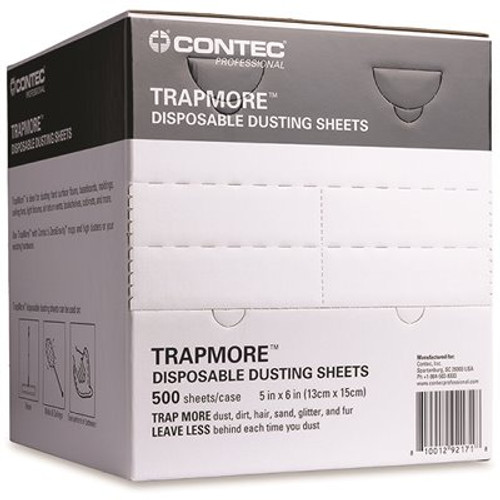 Contec Trapmore Disposable Dusting Sheets 5" X 6" Case Of 500 Contec Trapmore Disposable Dusting Sheets 5" X 6" Case Of 500