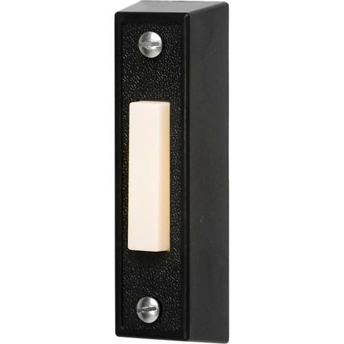 Newhouse Hardware Lighted Door Chime Button Black