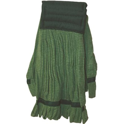 Renown Microfiber Tube Mop Head With Canvas Headband Medium In Green