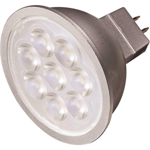 SATCO LED Mr16 Flood Light Bulb, Gu5.3 Base, 25degree , 5000k, 6.5 Watt, Package Of 12 SATCO LED Mr16 Flood Light Bulb, Gu5.3 Base, 25degree , 5000k, 6.5 Watt, Package Of 12