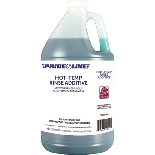 PRIDELINE Hot Temp Rinse Additive 1 Gallon Case Of 4