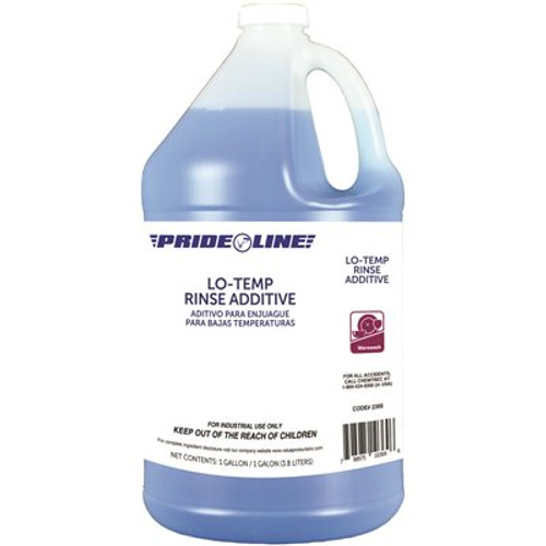 PRIDELINE Lo-Temp Rinse Additive 1 Gallon Case Of 4 PRIDELINE Lo-Temp Rinse Additive 1 Gallon Case Of 4