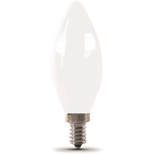 FEIT ELECTRIC Electric B10 5.5w 5000k E12 Base Wht Frost Filament LED Bulb Package Of 12 FEIT ELECTRIC Electric B10 5.5w 5000k E12 Base Wht Frost Filament LED Bulb Package Of 12
