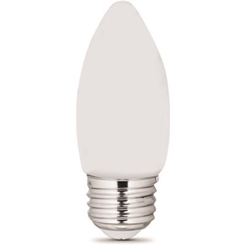 FEIT ELECTRIC Electric B10 5.5w 2700k E26 Base Wht Frost Filament LED Bulb Package Of 12 FEIT ELECTRIC Electric B10 5.5w 2700k E26 Base Wht Frost Filament LED Bulb Package Of 12
