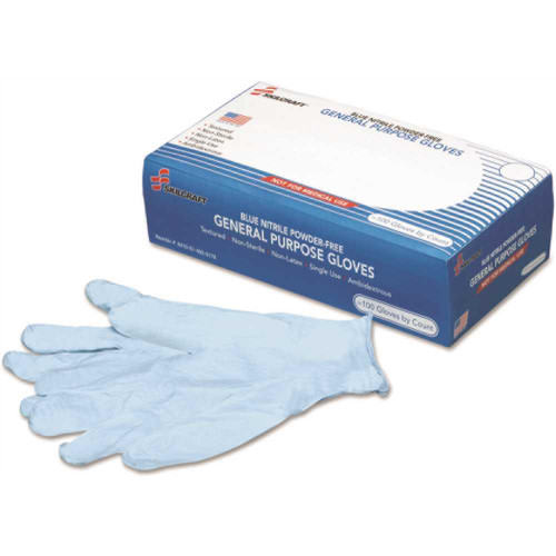 SKILCRAFT Nitrile General Purpose Gloves, Blue, X-Large, 9.5, Case Of 100 SKILCRAFT Nitrile General Purpose Gloves, Blue, X-Large, 9.5, Case Of 100