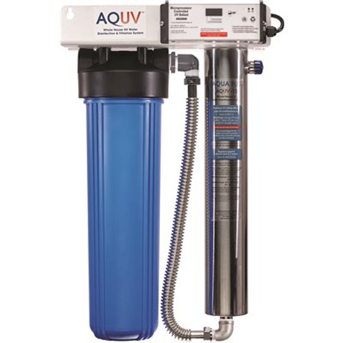 AQUA FLO Series Whole House Ultraviolet Disinfect Filter Rack System Aquv-12r2