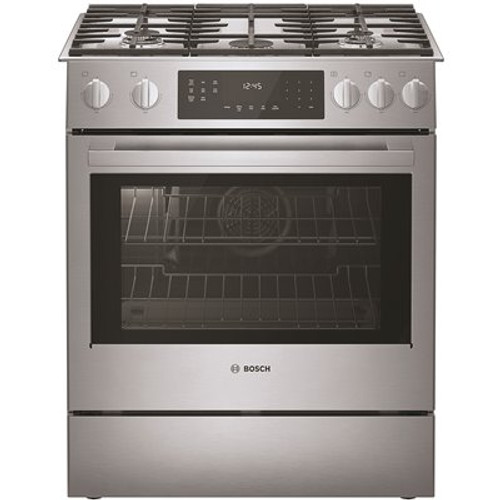 BOSCH 800 Series 30 In. 4.8 Cu.ft. Slide-In Gas Range BOSCH 800 Series 30 In. 4.8 Cu.ft. Slide-In Gas Range