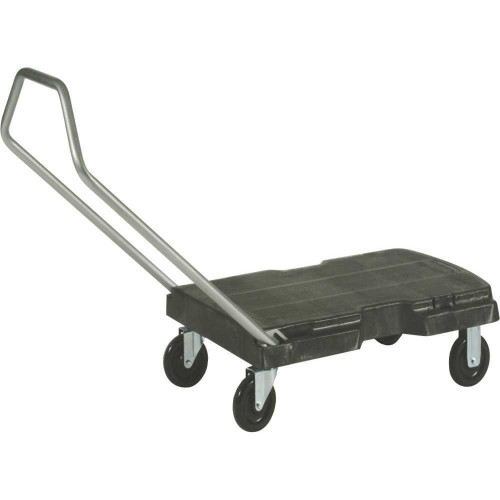 RUBBERMAID Commercial Triple Trolley Cart 500lb Capacity Black RUBBERMAID Commercial Triple Trolley Cart 500lb Capacity Black