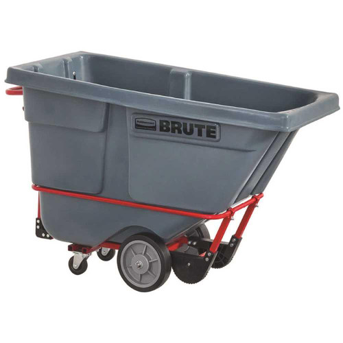 Rubbermaid Commercial Brute Rotomolded Tilt Truck, Heavy Duty, 1/2 Cu Yd, Gray Rubbermaid Commercial Brute Rotomolded Tilt Truck, Heavy Duty, 1/2 Cu Yd, Gray