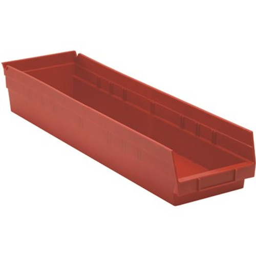 Quantum Storage Systems 4 In Red Shelf Bin 23-5/8 X 6-5/8 X 4 In Package Of 8 Quantum Storage Systems 4 In Red Shelf Bin 23-5/8 X 6-5/8 X 4 In Package Of 8