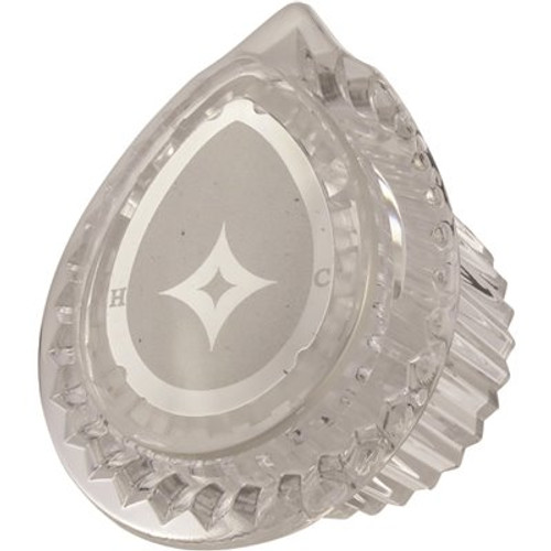 DANCO Multi-Fit Teardrop Faucet Handle For Moen In Clear Acrylic Package Of 3