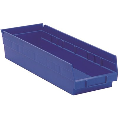 Quantum Storage Systems 4 In Blue Shelf Bin 17-7/8 X 6-5/8 X 4 In Package Of 20