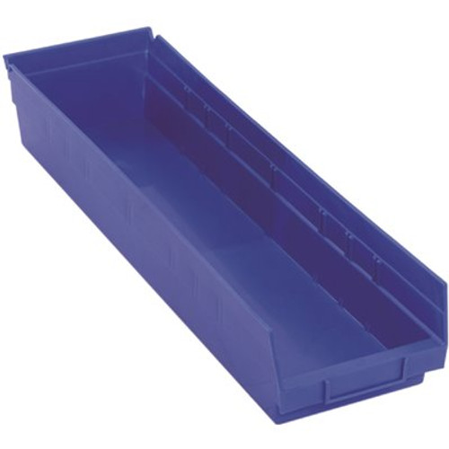 Quantum Storage Systems 4 In Blue Shelf Bin 23-5/8 X 6-5/8 X 4 In Package Of 8 Quantum Storage Systems 4 In Blue Shelf Bin 23-5/8 X 6-5/8 X 4 In Package Of 8