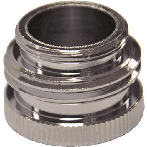 DANCO 55/64"-27m / 3/4" Ghtm X 55/64"-27f Chrome Garden Hose Aerator Adapter DANCO 55/64"-27m / 3/4" Ghtm X 55/64"-27f Chrome Garden Hose Aerator Adapter