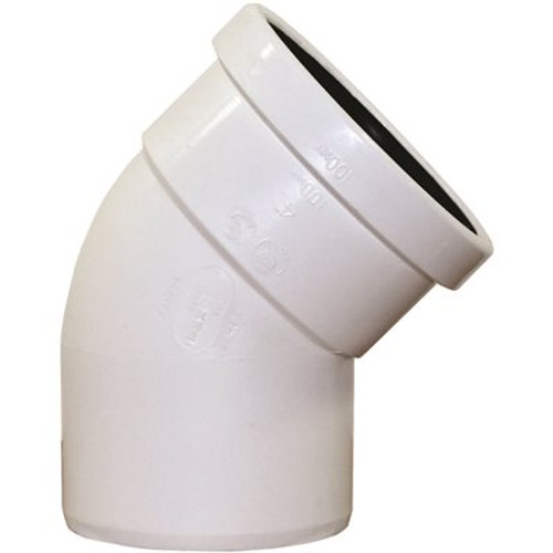 Ipex 6" PVC Sewer 45d Elbow Sdr35 - Gxsp