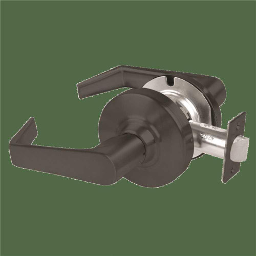Schlage Grade 2 Passage Lock With Select Vandlgard, Saturn Lever, Matte Black Schlage Grade 2 Passage Lock With Select Vandlgard, Saturn Lever, Matte Black