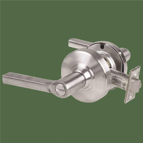Schlage Grade 2 Privacy Lock With Select Vandlgard, Latitude Lever, Satin Chrome Schlage Grade 2 Privacy Lock With Select Vandlgard, Latitude Lever, Satin Chrome