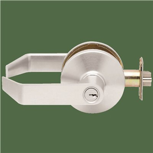 Falcon Grade 2 Entry/office Cylindrical Lock, Key In Lever, Dane, Satin Chrome Falcon Grade 2 Entry/office Cylindrical Lock, Key In Lever, Dane, Satin Chrome