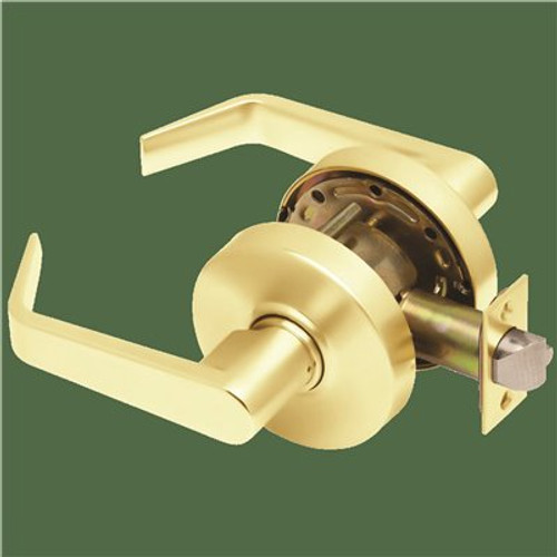 Dexter Grade 2 Passage Cylindrical Lock, Non-Keyed, Bright Brass Dexter Grade 2 Passage Cylindrical Lock, Non-Keyed, Bright Brass