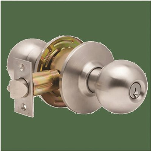 Dexter Grade 2 Storeroom Cylindrical Lock, Conventional, Satin Stainless Steel Dexter Grade 2 Storeroom Cylindrical Lock, Conventional, Satin Stainless Steel