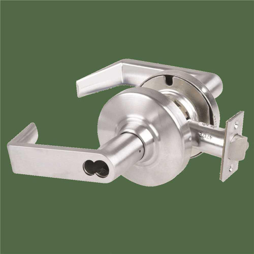 Schlage Grade 1 Storeroom Lock, Rhodes Lever, Sfic Prep Less Core, Satin Chrome Schlage Grade 1 Storeroom Lock, Rhodes Lever, Sfic Prep Less Core, Satin Chrome