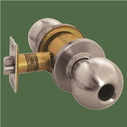 Arrow Lock Grade 2 Turn-Pushbutton Entrance Lock, Satin Stainless Steel Arrow Lock Grade 2 Turn-Pushbutton Entrance Lock, Satin Stainless Steel