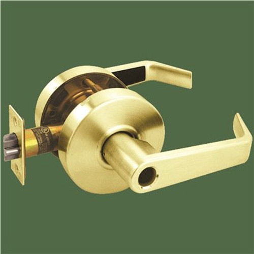 Arrow Lock Grade 2 Turn-Pushbutton Entrance Lock, Sierra, Bright Brass Arrow Lock Grade 2 Turn-Pushbutton Entrance Lock, Sierra, Bright Brass