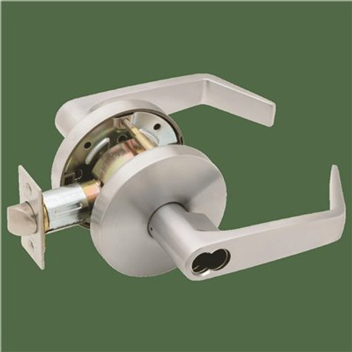 Falcon Grade 2 Storeroom Cylindrical Lock, Sfic Prep Less Core Dane Satin Chrome Falcon Grade 2 Storeroom Cylindrical Lock, Sfic Prep Less Core Dane Satin Chrome