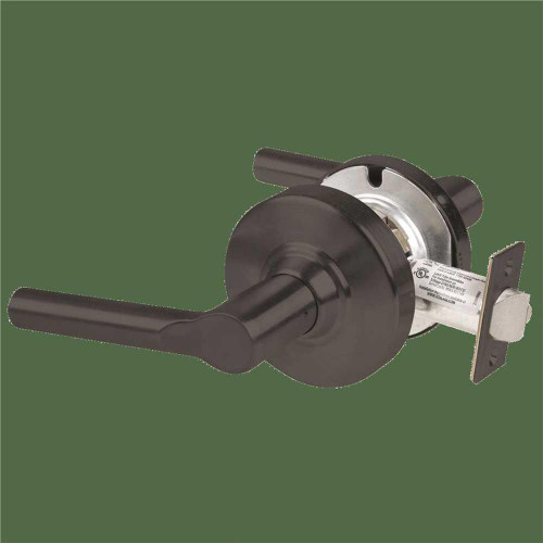 Schlage Grade 2 Passage Lock With Select Vandlgard, Broadway Lever, Matte Black Schlage Grade 2 Passage Lock With Select Vandlgard, Broadway Lever, Matte Black