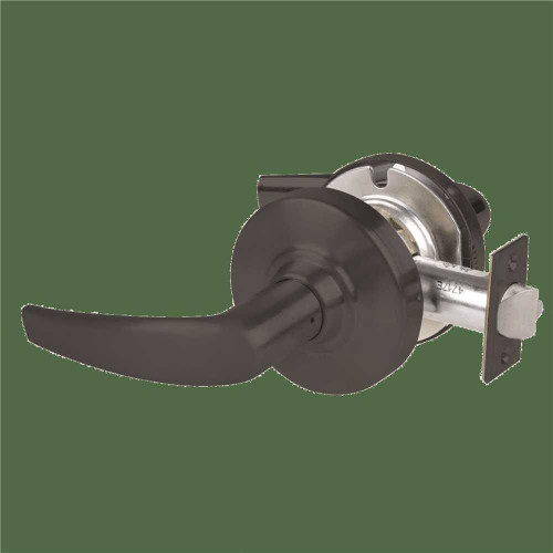 Schlage Grade 2 Passage Lock With Select Vandlgard, Athens Lever, Matte Black Schlage Grade 2 Passage Lock With Select Vandlgard, Athens Lever, Matte Black