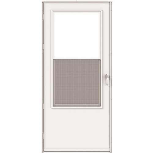 Larson Life-Core Composite Surface Single-Vent Storm Door, 32" X 80", White