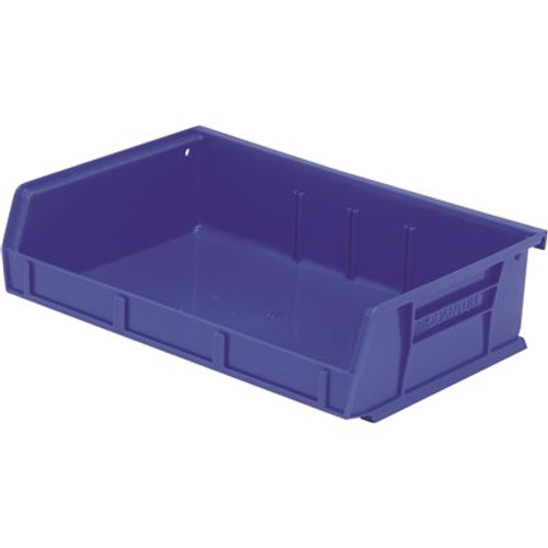 Quantum Storage Systems Quantum Storage Systems Ultra Stack & Hang Bin, 7-3/8"x11"x3", Blue, Case Of 8