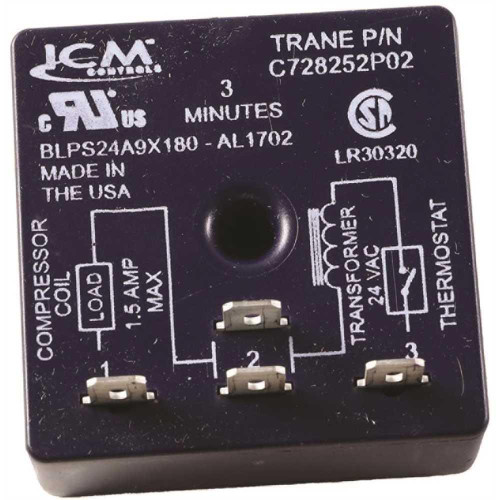 Trane 24 Volt .5a 3 Minute Time Delay Relay Trane 24 Volt .5a 3 Minute Time Delay Relay