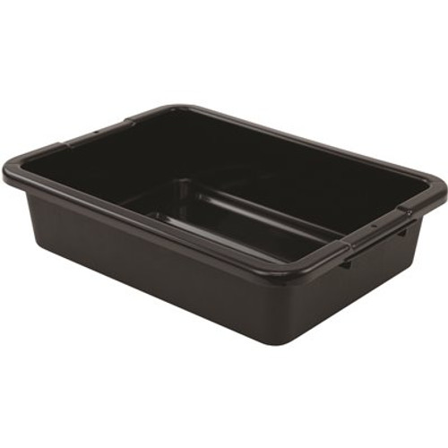 Quantum Storage Systems Airport Security Bin, 20x15x5 In., Black, Case Of 12