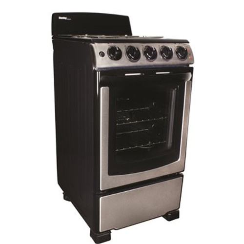 Danby 20" Electric Range In Stainless Steel, 2.3 Cu. Ft. Oven Capacity Danby 20" Electric Range In Stainless Steel, 2.3 Cu. Ft. Oven Capacity