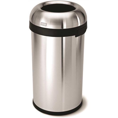 SimpleHuman SimpleHuman Open-Top 15.9 Gallon/60 Liter Trash Can With Lid SimpleHuman SimpleHuman Open-Top 15.9 Gallon/60 Liter Trash Can With Lid