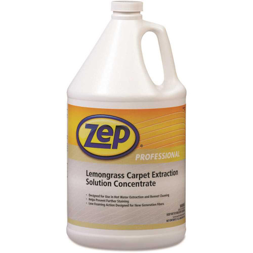 ZEP Carpet Extraction Cleaner, Lemongrass, 1gal Bottle, Carton Of 4 ZEP Carpet Extraction Cleaner, Lemongrass, 1gal Bottle, Carton Of 4