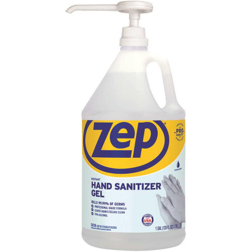 ZEP 128 Oz Instant Hand Sanitizer Gel With Pump Case Of 4 ZEP 128 Oz Instant Hand Sanitizer Gel With Pump Case Of 4
